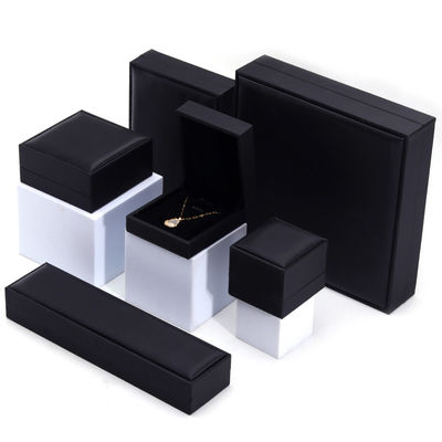 주문 OEM 곡물 텍스처 Noble Luxury PU 가죽 보석 상자 케이스 저장 포장 online manufacture