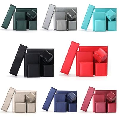 OEM 곡물 텍스처 Noble Luxury PU 가죽 보석 상자 케이스 저장 포장