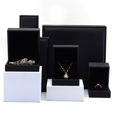 OEM 곡물 텍스처 Noble Luxury PU 가죽 보석 상자 케이스 저장 포장