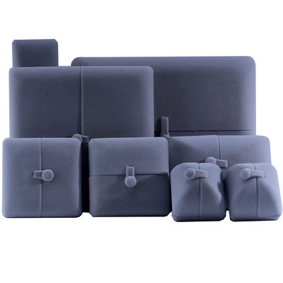 주문 평면 오픈 회색 부드러운 벨벳 보석 보관 상자 버튼 닫기 online manufacture