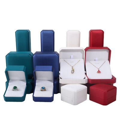 주문 귀걸이 팔찌 목걸이 반지 맞춤 포장용 사각형 가죽 보석 상자 online manufacture