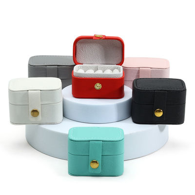 주문 가죽 보석 케이스 반지 귀걸이 목걸이 보관용 휴대용 미니 여행 조직기 online manufacture