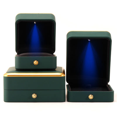 주문 사각형 녹색 LED 보석 상자 online manufacture