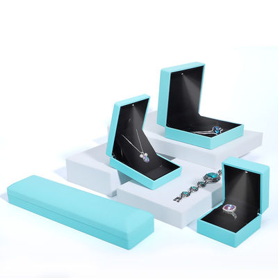 주문 직사각형 맞춤형 크기 블루 LED 링 귀걸이 목걸이 팔찌를 위한 보석 상자 online manufacture