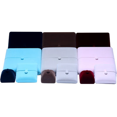 주문 10*10*3cm 한홍 사용자 지정 로고 럭셔리 보석 포장 상자 벨벳 목걸이 반지 팔찌 귀걸이 online manufacture