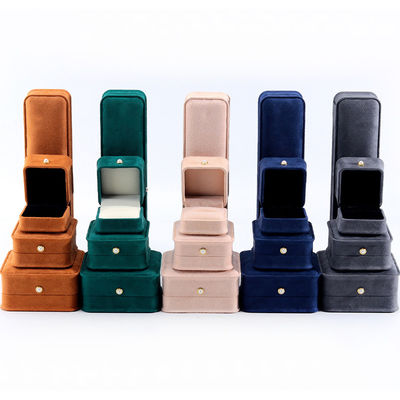 주문 벨벳 팔찌 귀걸이 목걸이 진주 잠금용 주문형 고급 보석 포장 상자 online manufacture