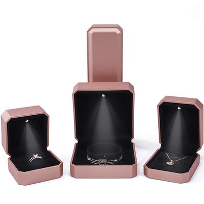 주문 맞춤형 LED 고급 보석 상자 반지 목걸이 팔찌 귀걸이 online manufacture