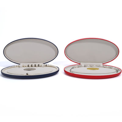 고리 및 목걸이 팔찌 보관용 사용자 지정 로고 보석 포장 상자 Hanhong PU 가죽