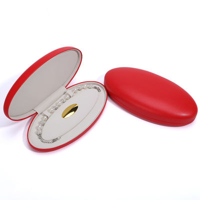 고리 및 목걸이 팔찌 보관용 사용자 지정 로고 보석 포장 상자 Hanhong PU 가죽