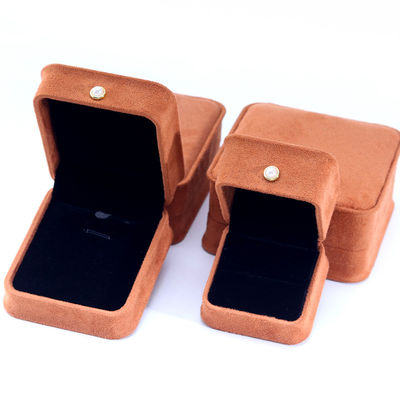 주문 사용자 지정 로고 벨벳 커피 컬러 보석 박스 팔찌 귀걸이 목걸이 진주 잠금 online manufacture