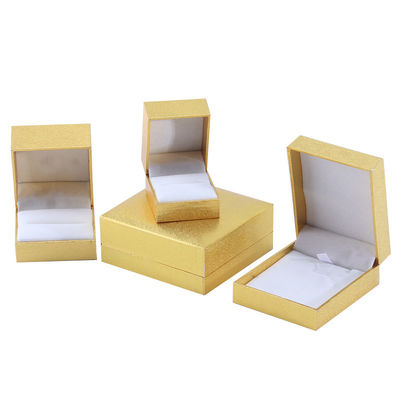 핸드메이드 에코 카드보드 플립 노란색 보석 상자 사용자 정의 할 수 있는 보석 상자