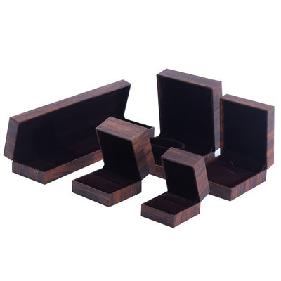 핸드메이드 에코 카드보드 플립 브라운 보석 상자 사용자 정의 할 수 있는 보석 상자