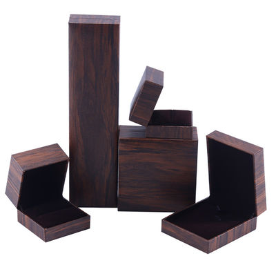 핸드메이드 에코 카드보드 플립 브라운 보석 상자 사용자 정의 할 수 있는 보석 상자