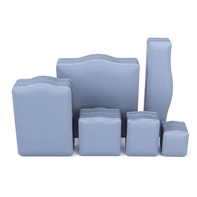 주문 회색 PU 가죽 럭셔리 보석 상자 반지 목걸이 팔찌 세트 포장 Hanhong online manufacture