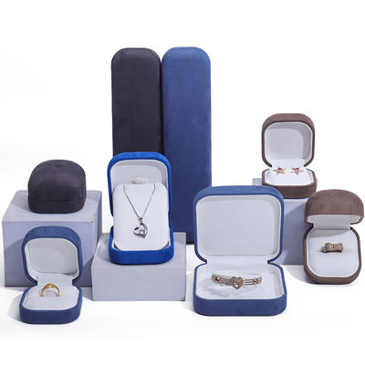주문 밸벳 재료 보석 상자 맞춤형 고급 목걸이 반지 귀걸이 보관 상자 online manufacture