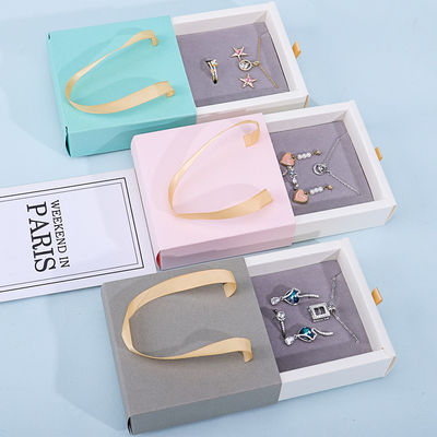 주문 디스크리트 카드보드 종이 보석 선물 포장 상자 보관용 토트 가방 online manufacture