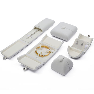 주문 화이트 엑시시트 벨벳 보석 선물 상자 반지 Pendant을위한 고급 포장 상자 online manufacture