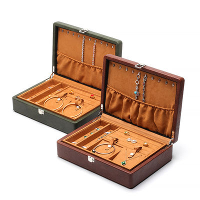 주문 휴대용 넓은 공간 가짜 가죽 보석 여행을위한 고급 Buckle 조직기 online manufacture