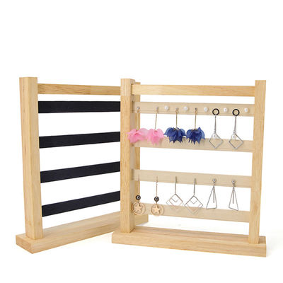 주문 컴팩트 다목적 목재 귀 반지 드롭 디스플레이 랙 보석 전시장 online manufacture