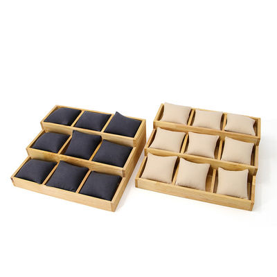 다세포 3x3 고형 나무 시계 전시판