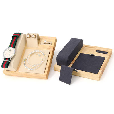 다목적 목재 럭셔리 보석 시계를 위한 디스플레이 트레이 Pendant Ear Studs