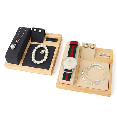 다목적 목재 럭셔리 보석 시계를 위한 디스플레이 트레이 Pendant Ear Studs