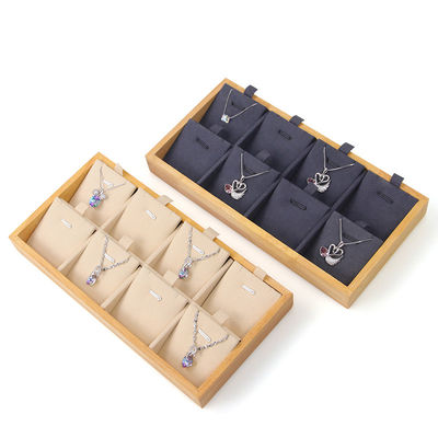 주문 다세포 고형 목재 계류 보관 랙 고급 목걸이 디스플레이 트레이 online manufacture
