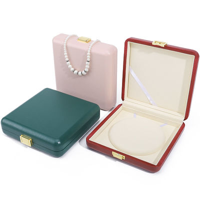 주문 웅장한 내구성 PU 가죽 진주 목걸이 포장 케이스 큰 보석 상자 online manufacture