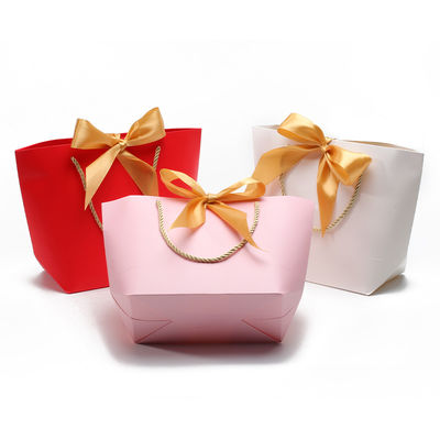 주문 콤팩트 아름다운 카드보드 종이 선물 토트 가방 생일에 위한 보크노트 장식 online manufacture