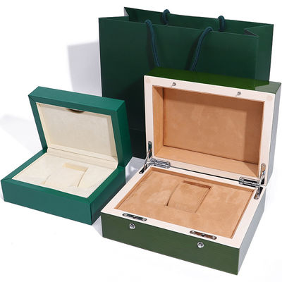 주문 고품질 초록색 목화 시계 상자 online manufacture