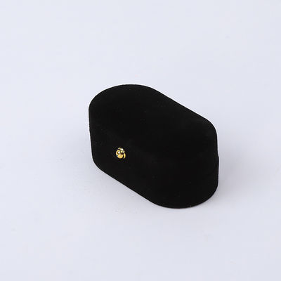 주문 개인 맞춤형 블랙 벨벳 보석 포장 결혼식 약혼 듀플 링 고급 보석 상자 online manufacture