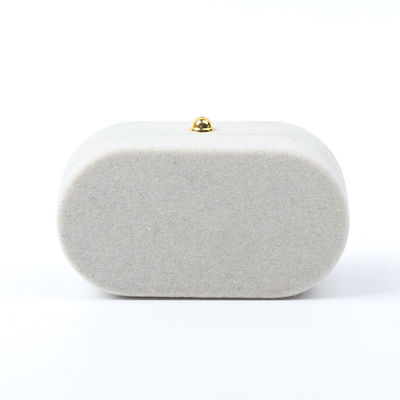주문 럭셔리 보석 상자 맞춤형 회색 벨벳 보석 패키지 결혼 약혼 복제 반지 상자 online manufacture