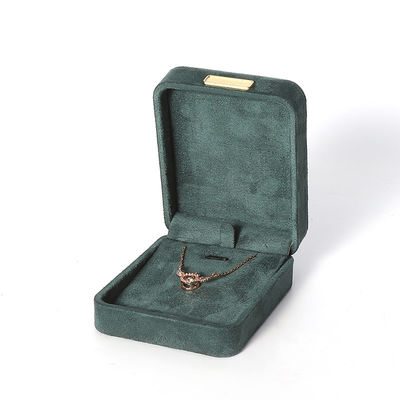 팔각형 군청색 벨벳 보석함 맞춤형 플립 보석함 골든 패치 포함