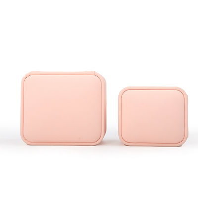 분홍색 벨벳 사각 보석 웨딩 반지 상자 맞춤형 보석 상자 포장