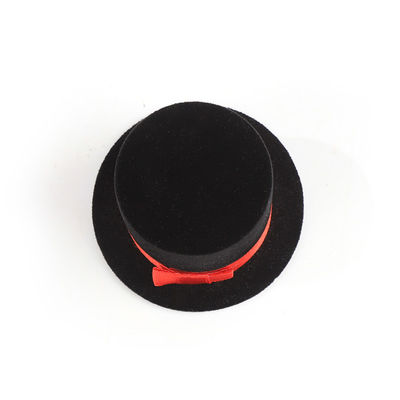 맞춤형 고급 개인 맞춤형 매직 햇 벨벳 블랙 주얼리 링 박스 (휴일용)